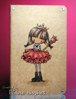 Elaineabella made a kraft moleskine beautiful with EVERYDAY PRINCESS