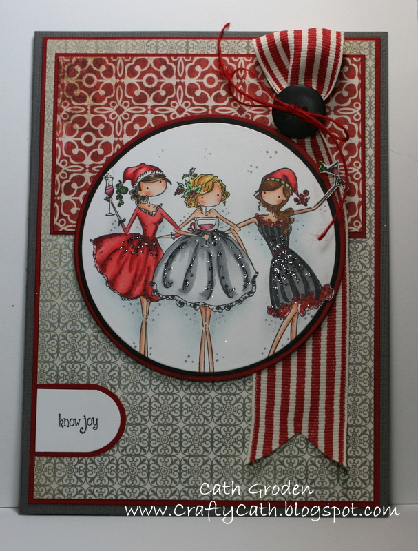 Stamping Bella Uptown Girls Three Amigas rubber stamp. Click through for blog post with inspiration!