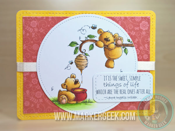 Stamping Bella HoneyBear Stuffies rubber stamp. Click through to read the blog post for inspiration!