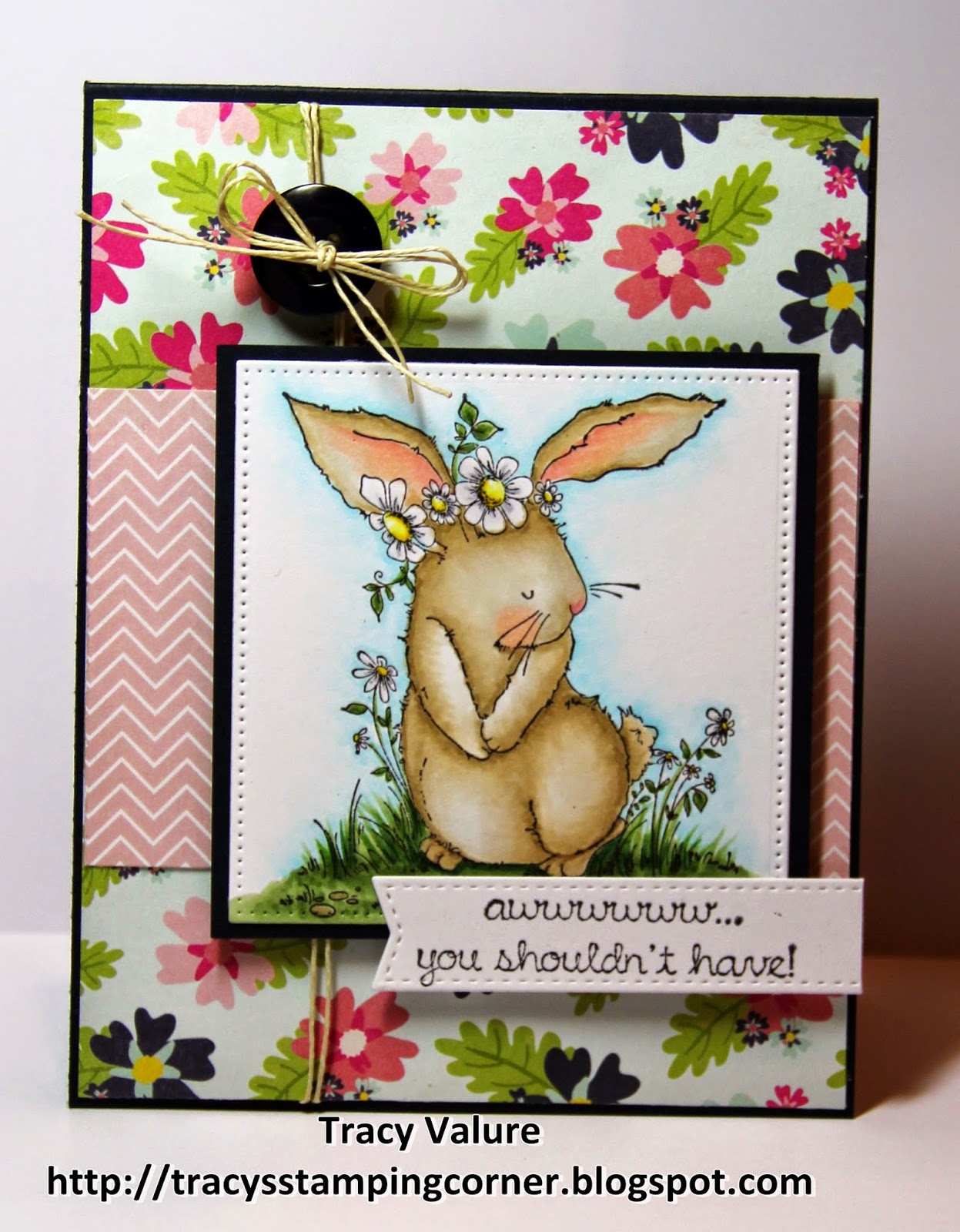 Stamping Bella Bedelia the Bunny rubber stamp. Click through for blog post with inspiration!