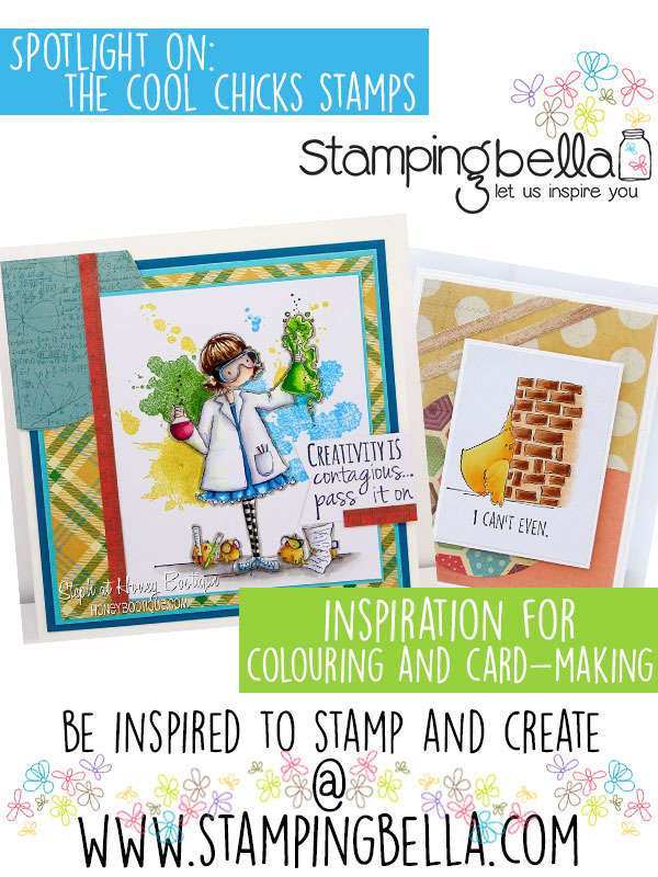 Stamping Bella Cool Chicks Rubber Stamps. Click through to read the blog post, watch videos and be inspired!