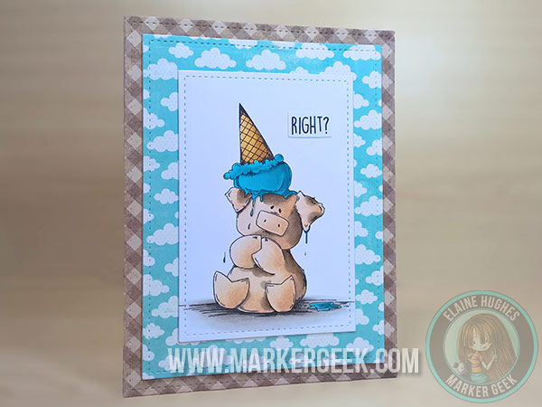 Spotlight On Peaches the Stuffie Rubber Stamps at Stamping Bella. Click through to read the post for card making inspiration!