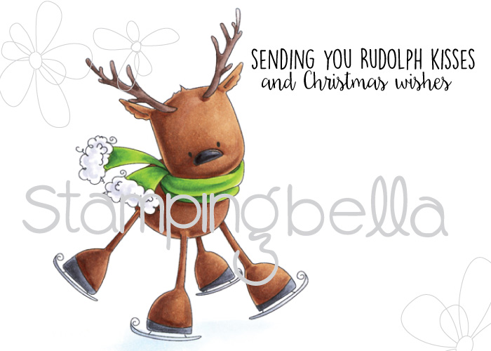 Stamping Bella HOLIDAY RELEASE -SNEAK PEEK DAY 5 -RUDOLPH the SKATING REINDEER