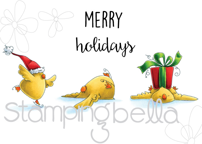 Stamping Bella HOLIDAY RELEASE -SNEAK PEEK DAY 5 -SKATING CHICKS