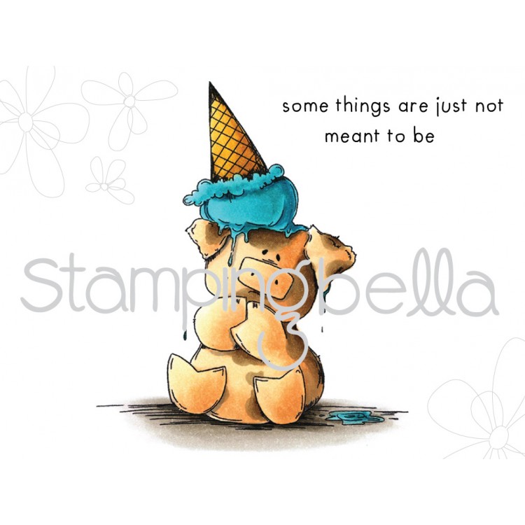 Spotlight On Peaches the Stuffie Rubber Stamps at Stamping Bella. Click through to read the post for card making inspiration!