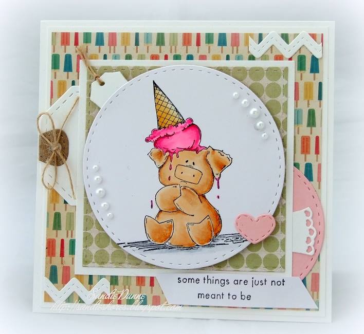 Spotlight On Peaches the Stuffie Rubber Stamps at Stamping Bella. Click through to read the post for card making inspiration!