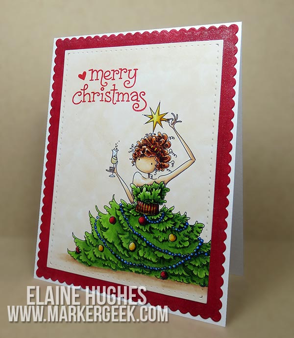 Spotlight On The Uptown Girls Rubber Stamps at Stamping Bella. Click through to read the post for card making inspiration!