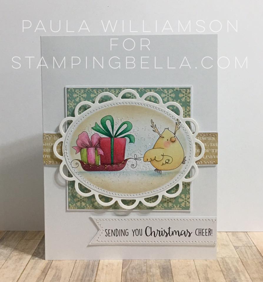 Stamping Bella BELLARIFIC FRIDAY CHALLENGE CARD SKETCH!- CHICKADEER