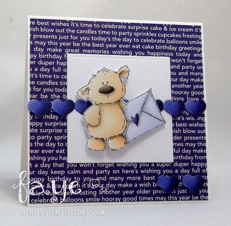 Stamping Bella BELLARIFIC FRIDAY CHALLENGE CARD SKETCH!- HARRY loves HAPPY MAIL STUFFIE