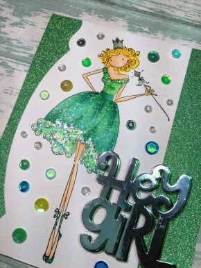 wonderful wednesday with JENNY-  HOW TO MAKE A SUPER SPARKLY CARD