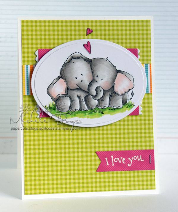 Stamping Bella BELLARIFIC FRIDAY CHALLENGE CARD SKETCH!- Ellie loves PHANT STUFFIES