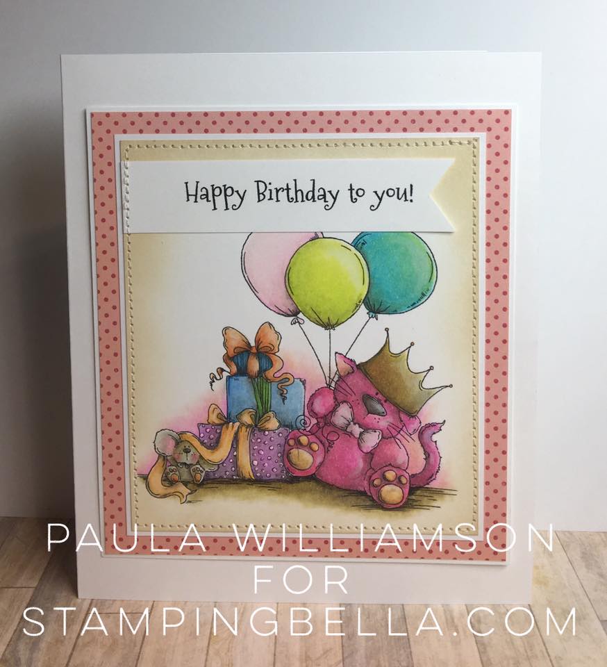 Bellarific Friday NOVEMBER 18th on Stamping Bella Blog-SANDFORD the BIRTHDAY BOY  STAMP