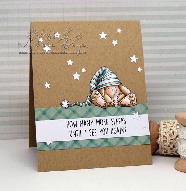 Bellarific Friday - FEATURING STAMP OF THE MONTH SLEEPY BUNNY WOBBLE