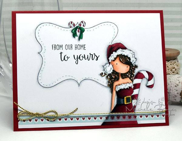 Bellarific Friday challenge Dec 2nd 2016- UPTOWN GIRL CHRYSTAL'S CHRISTMAS LABEL