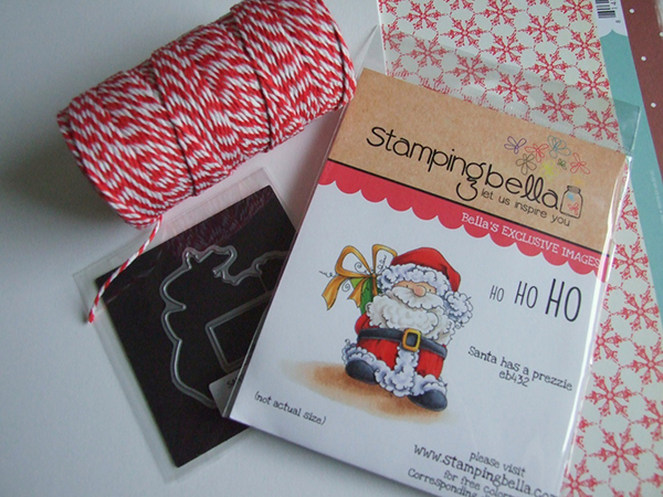 Stamping Bella Create a Parcel Card with Sandiebella's step by step tutorial!