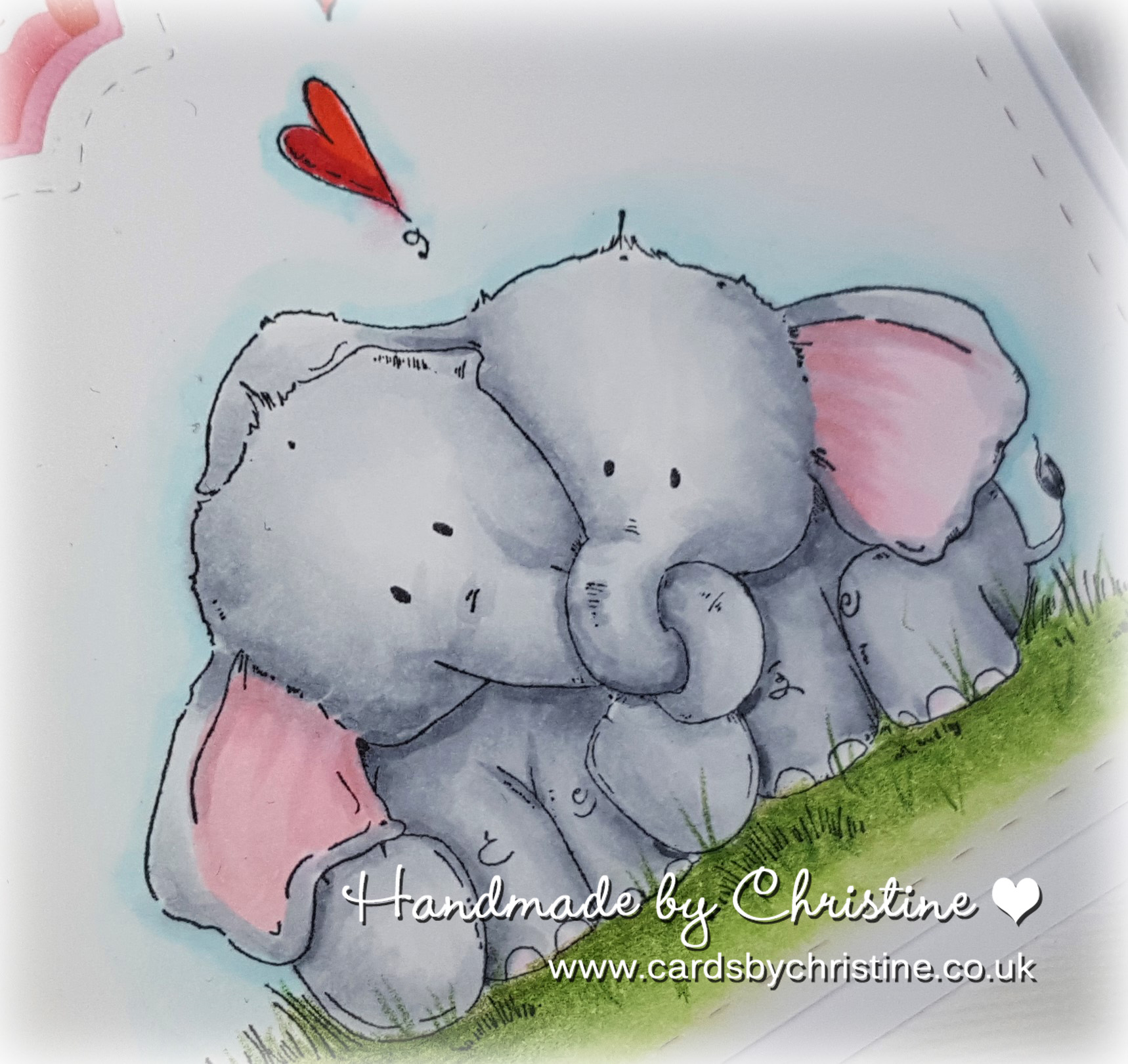 Wonderful Wednesdays With Stamping Bella- ELLIE LOVES PHANT card by Christine Levison