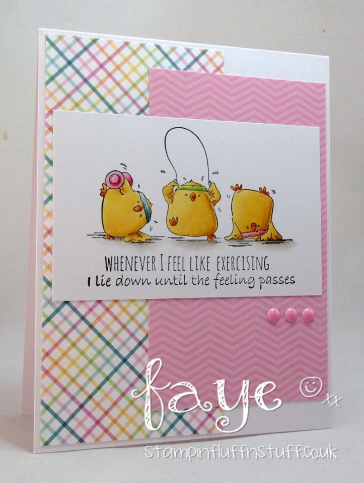 Bellarific Friday challenge Jan. 13th 2017-MOJOBELLA CARD SKETCH-SWEATY CHICKS card by Faye Wynn Jones