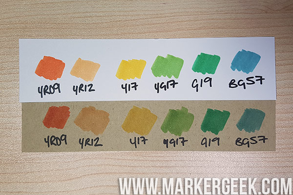 Marker Geek Monday - Colouring on Kraft using Copic Markers. Click through for examples and tips!