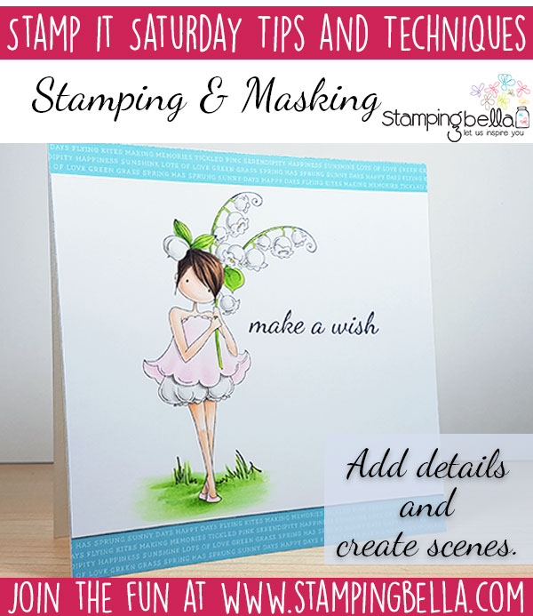 Stamping Bella Stamp It Saturday - Stamping & Masking with Elaineabella.