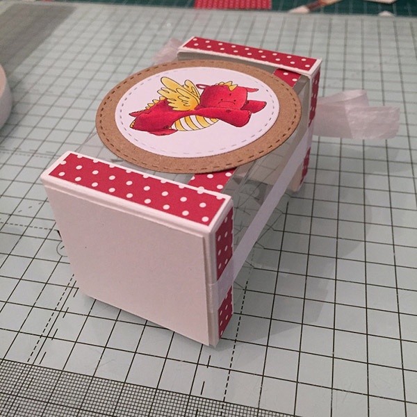 Stamping Bella DT Thursday - Create an Acetate Gift Box with Sandiebella. Click through for full step by step guide!