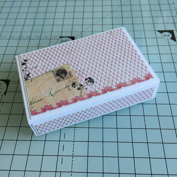 Stamping Bella DT Thursday - Create a Valentine Candy Matchbox with Sandiebella. Click through for full step by step guide.