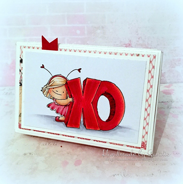 Stamping Bella DT Thursday - Create a Valentine Candy Matchbox with Sandiebella. Click through for full step by step guide.