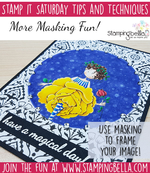 Stamping Bella - Stamp It Saturday - More Fun with Masking & Stamping!