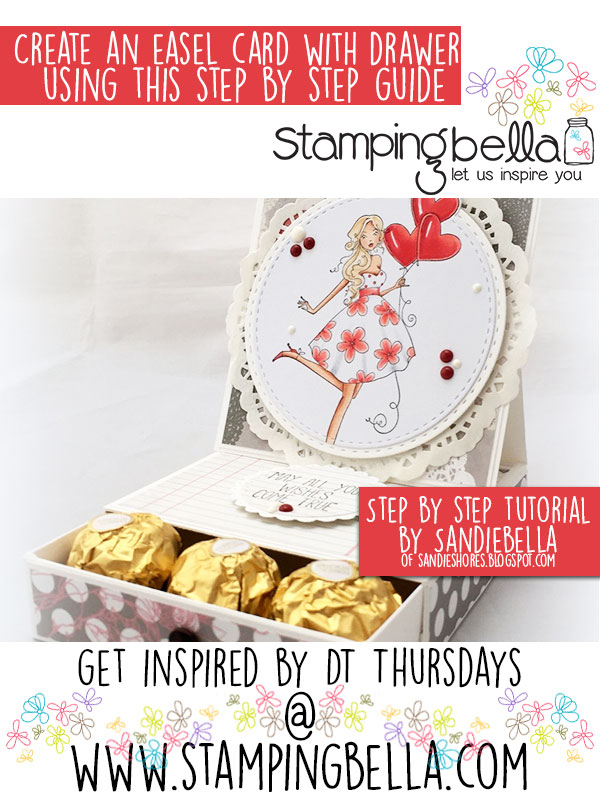 Stamping Bella - DT Thursday - Create a Drawer Easel Card with Sandiebella!