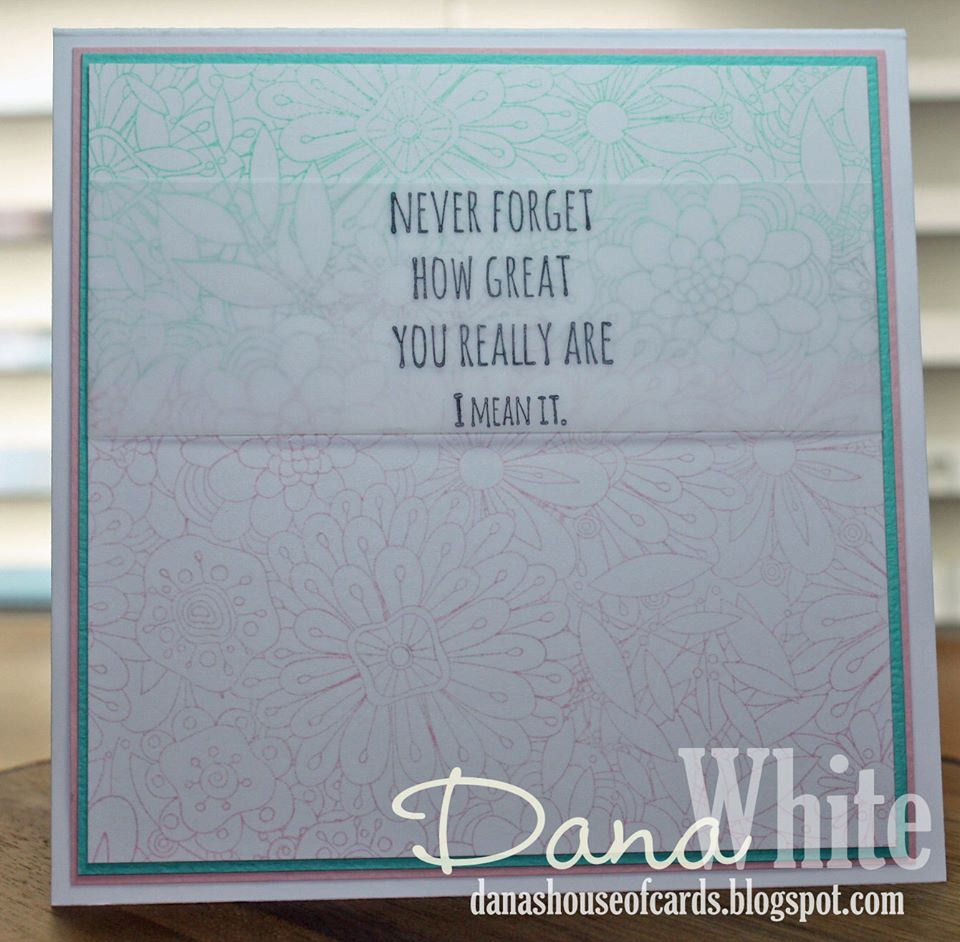 Stamping Bella BELLARIFIC FRIDAY - Rubber stamp used SOMETIMES PEOPLE FORGET card by DANA WHITE