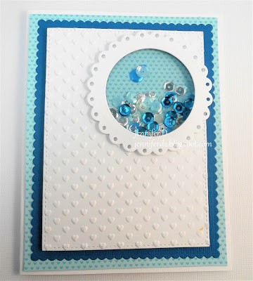 it's WONDERFUL WEDNESDAYS WITH STAMPING BELLA-Tiny Townie Sammy is SWEET shaker card by JENNY DIX