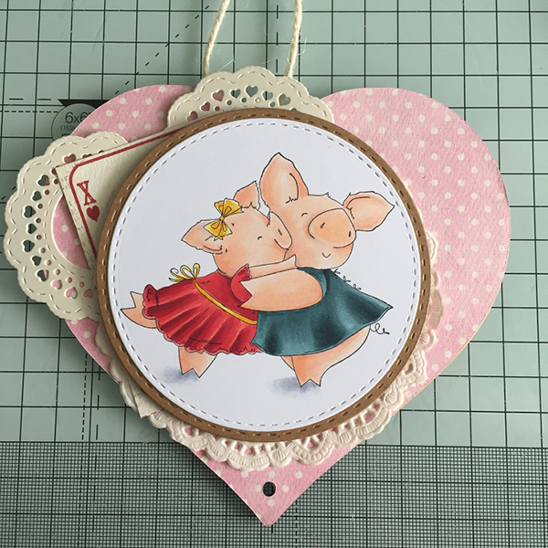 Stamping Bella DT Thursday: Create a Hanging Heart Wall Ornament with Sandiebella!