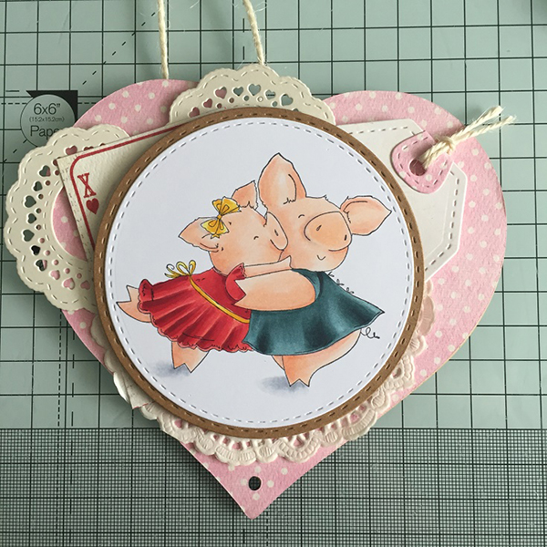 Stamping Bella DT Thursday: Create a Hanging Heart Wall Ornament with Sandiebella!