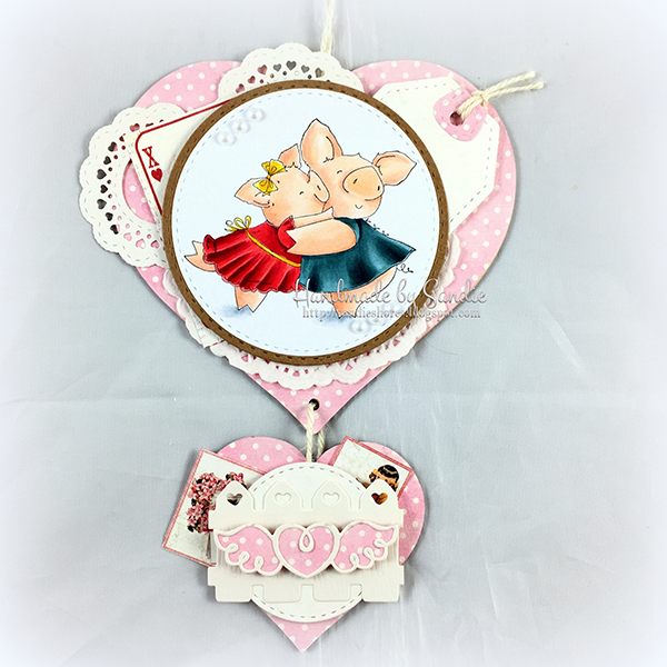 Stamping Bella DT Thursday: Create a Hanging Heart Wall Ornament with Sandiebella!