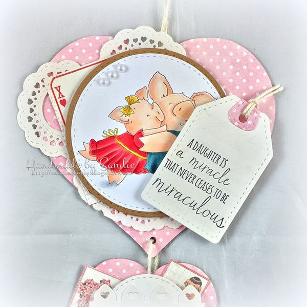 Stamping Bella DT Thursday: Create a Hanging Heart Wall Ornament with Sandiebella!