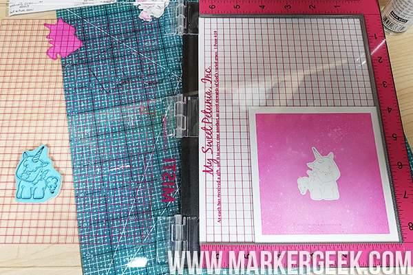 Stamping Bella Stamp It Saturday - Die Cut Masking & Distress Ink Backgrounds with Elaineabella