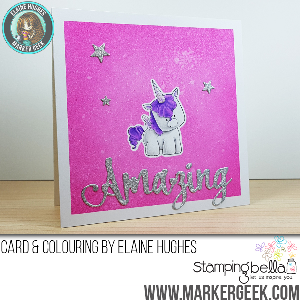 Stamping Bella Stamp It Saturday - Die Cut Masking & Distress Ink Backgrounds with Elaineabella