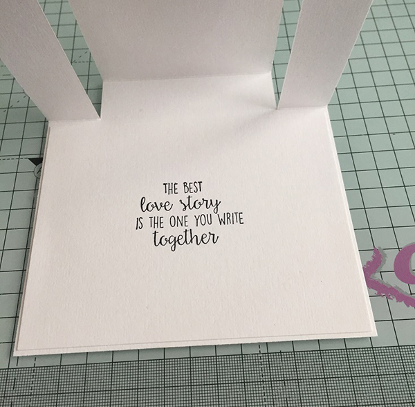 Stamping Bella DT Thursday Create a Centre Step Wedding Card with Sandiebella