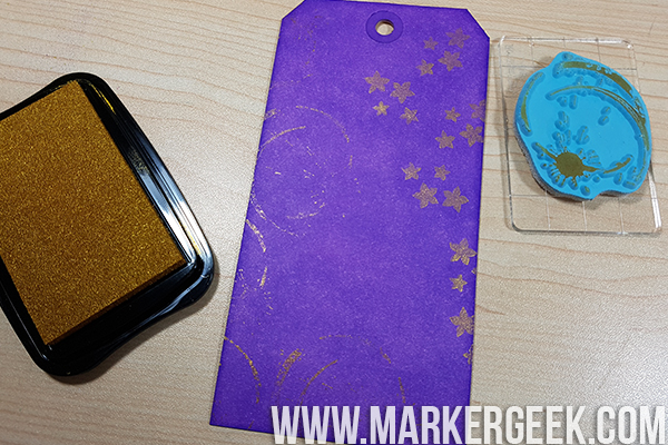 Stamp It Saturday: Create an Inky Garden Girl Tag with Elaineabella