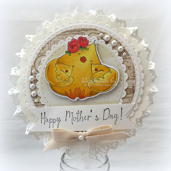 Stamping Bella DT Thursday - Create a Lollipop Card for Mother's Day with Sandiebella