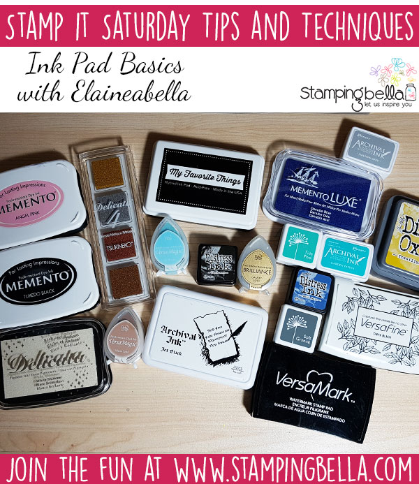 Stamping Bella Stamp It Saturday - Ink Pad Basics with Elaineabella