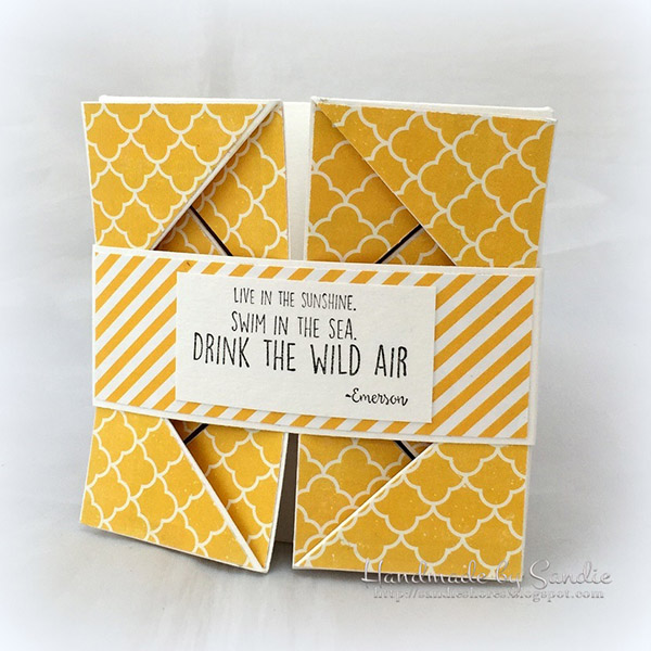 Stamping Bella DT Thursday: Create a Napkin Fold Card with Sandiebella!