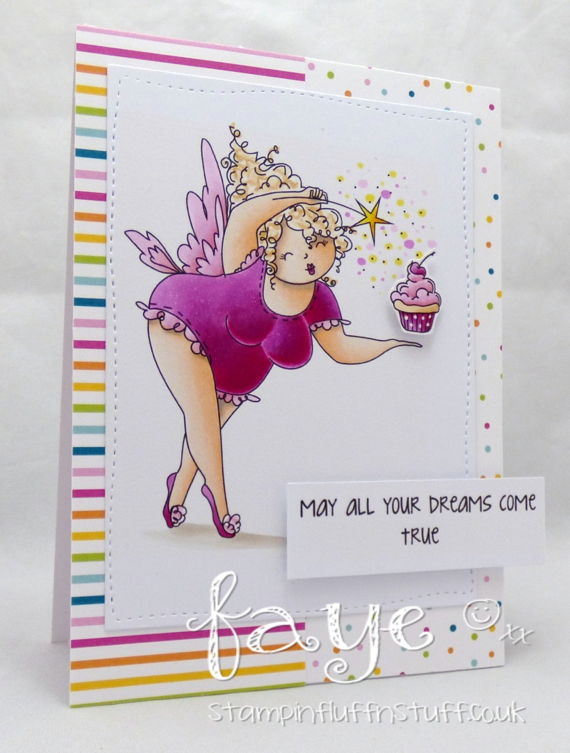 Stamping Bella SUMMER 2017 RELEASE: EDNA THE EVERYTHING FAIRY rubber stamps. Card by Faye Wynn Jones