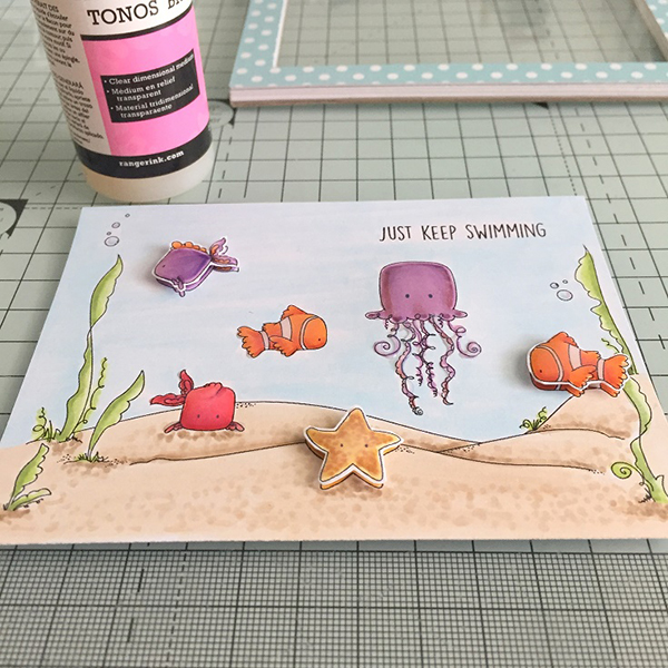 Stamping Bella DT Thursday Create an Under the Sea Shaker Card with Sandiebella!