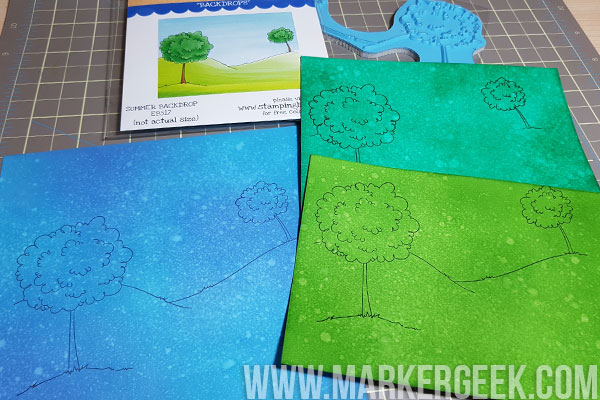 Stamping Bella Stamp It Saturday: Ways to Colour Our New Backdrop Stamps!