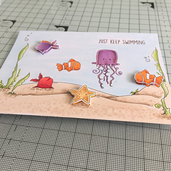 Stamping Bella DT Thursday Create an Under the Sea Shaker Card with Sandiebella!