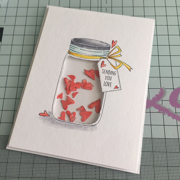 Stamping Bella Stamp It Saturday: Create a Heart Confetti Shaker Card with Sandiebella!