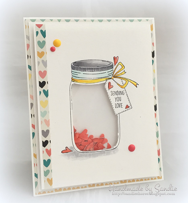 Stamping Bella Stamp It Saturday: Create a Heart Confetti Shaker Card with Sandiebella!