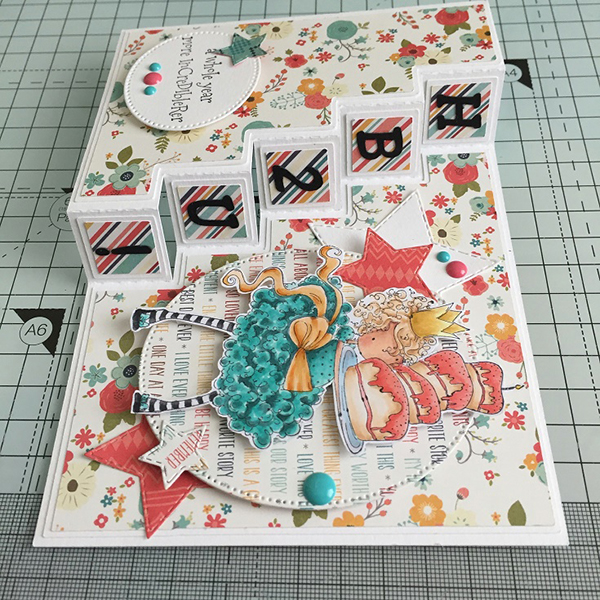 Stamping Bella DT Thursday: Create a Fun Birthday Steps Card with Sandiebella