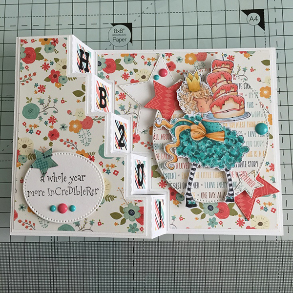 Stamping Bella DT Thursday: Create a Fun Birthday Steps Card with Sandiebella