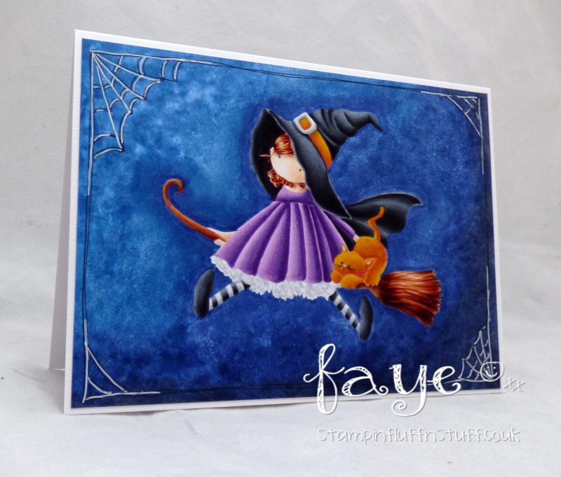 Stamping Bella SNEAK PEEK DAY 1- STAMPS USED: Tiny Townie HATTIE loves HALLOWEEN card by Faye Wynn Jones